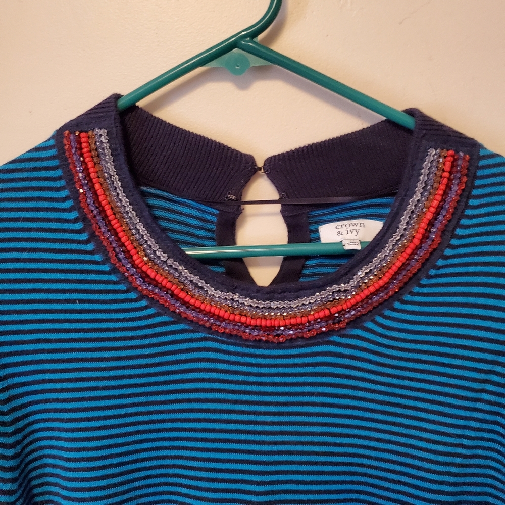 Nwt - 2 for top long sleeve with beaded detail Med - Picture 4 of 7